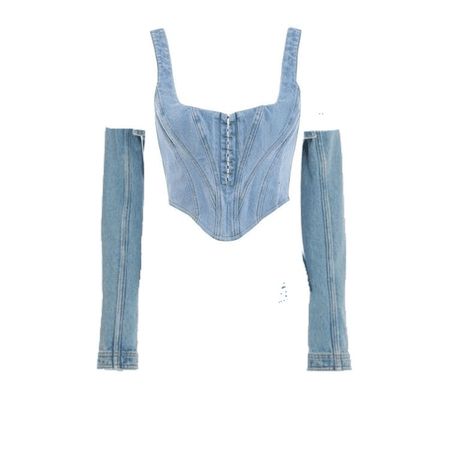 Ropa Upcycling, Preformance Outfits, Diy Clothes Design, Denim Corset, Korean Girl Fashion, Outfit Shoplook, Kpop Fashion Outfits, Fashion Design Clothes, Kpop Outfits