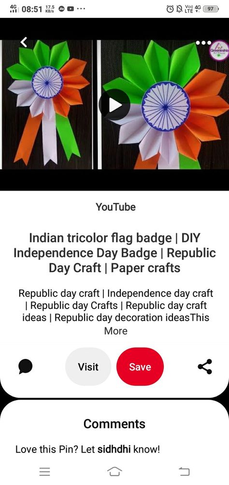 Tricolour Flag, Republic Day, Tri Color, Independence Day, Card Making, Paper Crafts, Flag, Let It Be