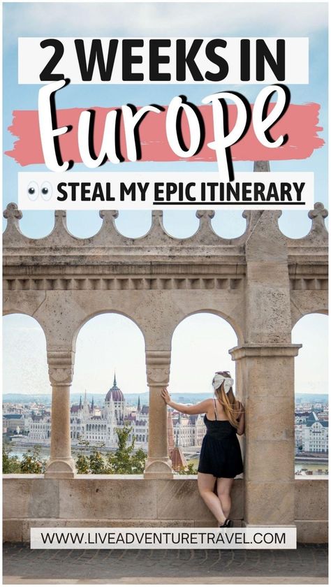 Are you planning a trip to Europe? This travel guide will show you how to best spend 2 weeks in Europe, including how to find hidden gems, get around by train, and tick off all the must-see locations on your Europe Bucket List. If you're going to Europe for the first time, here are the best tips and tricks for doing the best things. It's safe to say that this two-week plan for Europe will not leave you short on things to see, whether you take the train or a rental car. Two Weeks In Europe Itinerary, Europe Trip Ideas, Two Weeks In Europe, 2 Weeks In Europe, Things To Do In Europe, Europe Itinerary, Europe Travel Essentials, Travel Europe Cheap, Europe Bucket List