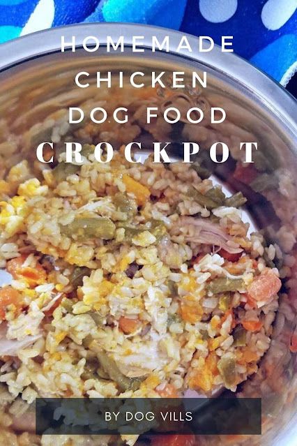 Homemade Dog Food Crockpot, Crockpot Rice Recipes, Cooker Dog, Chicken And Rice Crockpot, Dog Food Recipes Crockpot, Chicken Dog Food Recipes, Vegan Dog Food, Dog Food Recipe, Make Dog Food