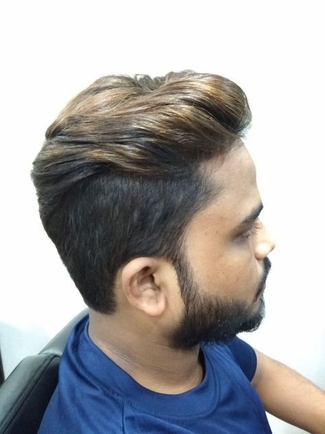 Haircolour and highlight 👌👌  #haircolor #highlight #stylestudio18 #style #mumbaisalon #kandivali #thakurcomplex #thakurvillage #newstyle  "Mens hair colour" "Best hair colour for men" " Men hair colour and highlights" " Men hair colour trend" "Hair colour for Indian men" " Mens hair colouring tips" " Men's hair colour trending 2018 2019" Men hair colour idea. Indian Men Hair Colour Ideas, Men Hair Colour, Hair Colour For Men, Men Hair Color Highlights, Dimension Highlights, Highlights Men, Hair Dimension, Highlights For Men, Best Hair Colour