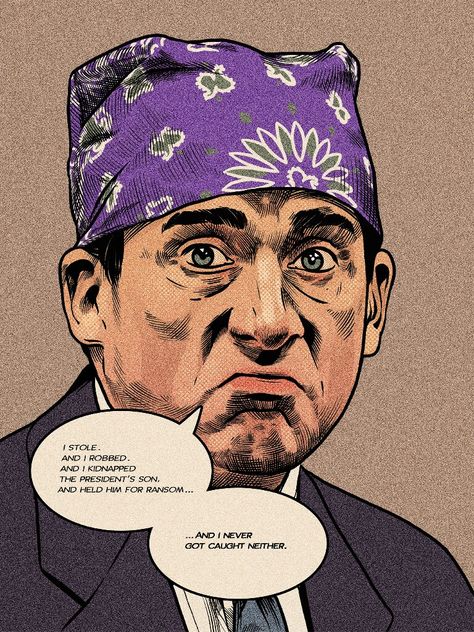 The Office Cartoon, The Office Wallpaper, Prison Mike The Office, Office Cartoon, Prison Mike, Office Jokes, The Office Show, Office Themes, Office Memes