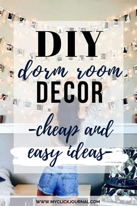 DIY Dorm Decor (Easy and Cheap) | myclickjournal Cheap Diy Dorm Decor, Dorm Pictures, Dorm Decor Ideas, Dorm Room Themes, Dorm Hacks, Cool Tapestries, Diy Dorm Decor, Diy Dorm, Cheap Dorm Decor