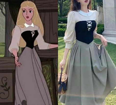 Disney Inspired Dresses Casual, Enchanted Kingdom Outfit Ideas, Modest Cute Halloween Costumes, Easy Diy Princess Costume, Space Style Fashion, Disney Characters Cosplay, Aesthetic Disney Costumes, Easy Cosplay Ideas Women Disney, Princess Halloween Costume Aesthetic