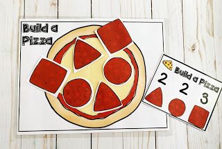 Shapes Preschool Activities, Pizza Preschool, Preschool Pizza, Pizza Activities, Shapes For Preschool, Shape Pizza, Preschool Food, Me Preschool Theme, Shape Activities