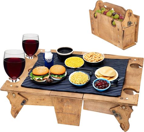 High-quality wood chips are used to make the two-in-one picnic basket, which must be put together. The size of a picnic basket is 11.81x5.91x9.06 inches (30x15x23cm). The size of a folding picnic table is 17.52 by 11.81 by 5.12 inches (44.5x30x13cm). Large capacity storage containers for camping, hiking, picnics, and boating are portable wooden picnic baskets. A happy day on the weekend is spent on the grass with friends or family, savoring toast, excellent jam, and champagne. Camping Family, Vintage Picnic Basket, Folding Picnic Table, Picnic Baskets, Vintage Picnic, Country Vintage, Wine Table, Wood Chips, Family Party