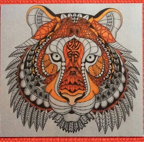 Tiger! ~ MAGNET Tiger Template, Indian Totem, Zentangle Animals, 7th Grade Art, Zentangle Artwork, Doodle Art Drawing, Zen Tangle, 3d Tattoo, Tangle Patterns