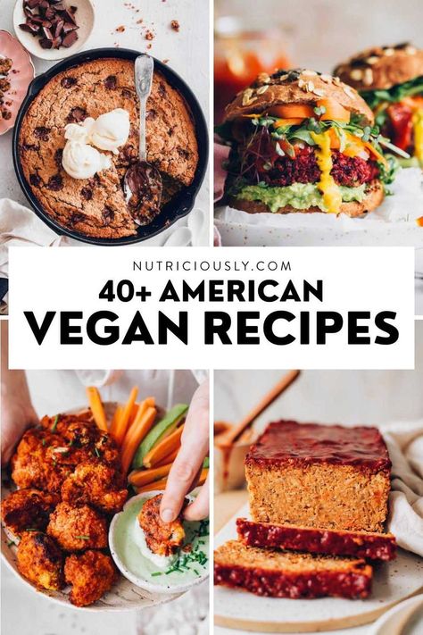 Your favorite American recipes made vegan and healthier! From muffins to sandwiches, ice cream, burgers, meatloaf or mashed potatoes, you’ll love these plant-based ideas for the whole family. Meatless Meals Healthy, Vegan Pasta Dish, Gluten Free Plant Based, Vegan Kids Recipes, Vegan Kids, American Recipes, Easy Meals For Kids, Vegan Comfort Food, Healthy Comfort Food