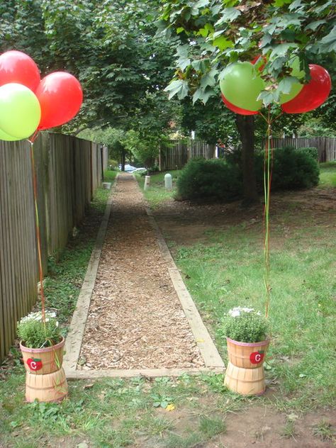 APPLE OF MY EYE PARTY DECOR Apple Of My Eye Birthday Party, Orchard Birthday Party, Apple Picking Party, Apple Theme Parties, Apple Party, Apple Orchard Wedding, Apple Birthday, Apple Festival, Fall Birthday Parties