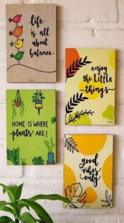 To get more ideas 💡  follow me on pinterest Wall Art Diy Paint, Diary Decoration, Diy Wall Art Decor, Canvas Painting Designs, Enjoy The Little Things, Foto Poses, Small Canvas Art, Handmade Wall Art, Book Art Diy