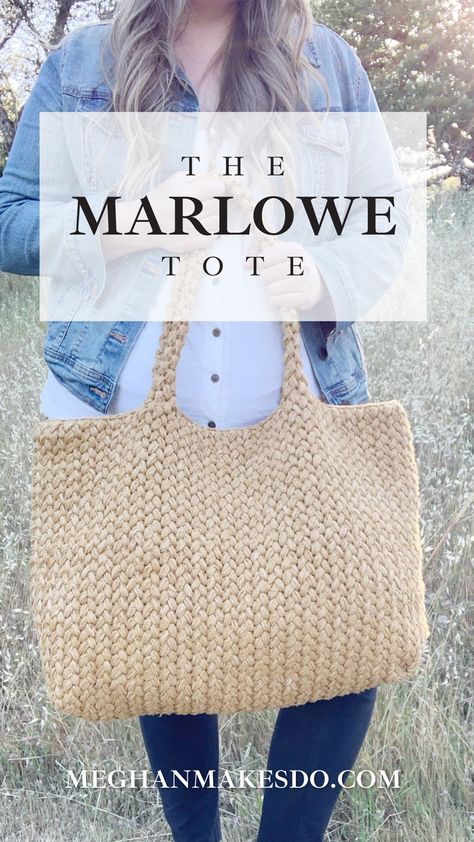 crochet this giant Summer tote bag today using this free pattern and video tutorial Tote Crochet, Crochet Tote Pattern, Free Crochet Bag, Crochet Bag Pattern Free, Bag Pattern Free, Crochet Market Bag, Clothing Diy, Crochet Handbags Patterns, Crochet Clutch