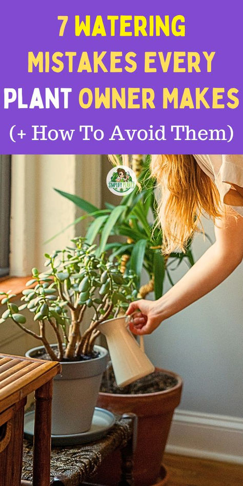 Discover the top 7 watering mistakes every plant owner makes and learn how  to avoid them! This guide is essential for succulent gardening, homestead  gardening, and beginner gardening enthusiasts. Master the art of watering  plants with our house plant watering guide, ensuring your greenery thrives  with the right techniques. Don’t let  common watering mistakes hold you back—transform your plant care routine today. Watering Schedule For Indoor Plants, Plant Watering Guide, Over Watering Plants, Hydroponic Gardening Diy, Homestead Gardening, Indoor Tropical Plants, Easy Indoor Plants, Plants Care, Self Watering Plants