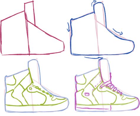 How To Draw Shoes, Desen Anime, Shoes Drawing, Anime Drawings Tutorials, Drawing Clothes, Drawing Lessons, Realistic Drawings, Drawing Challenge, Drawing Poses