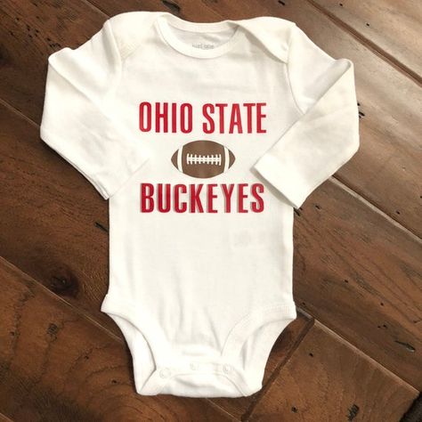 Ohio State Football/College Football Baby/Ohio State | Etsy Ohio State Baby, Buckeye Baby, Football Onesie, Football College, Buckeyes Football, Hospital Gifts, Football Baby, Ohio State Football, College Team