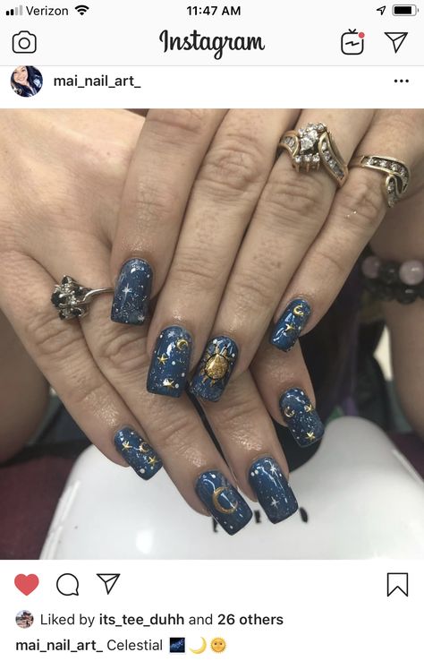 Astronomy Astronomical Ring, Astronomy Nails, Astronomy Nails Acrylic, Constellations Nail Art, Astronomy Earrings, Apologia Astronomy, Galaxy Nails, Diy Skin Care, Nails On Fleek