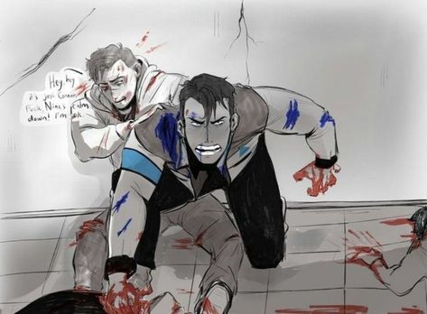 Gavin And Nines, Gavin X Nines, Nines X Gavin, Detroit Become Human Gavin, Rk900 X Gavin, Gavin X Rk900, Detroit Become Human Game, Detroit: Become Human, Quantic Dream