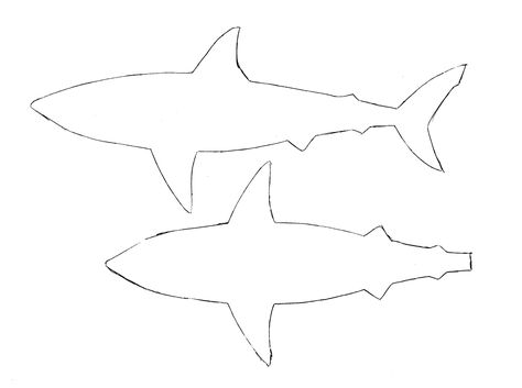 Here is a cute little felt shark project for you all.  There is a template at the bottom of this post, you can resize it in your favorite im... Shark Sewing Pattern, Shark Project, Shark Sewing, Shark Week Crafts, Inspiration Books, Felt Toys Patterns, Shark Plush, Sewing Templates, Shark Pattern