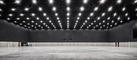 Gallery of Katowice International Conference Centre / JEMS - 5 Practice Room, Jyp Nation, Gym Lighting, Gym Wallpaper, Capsule Hotel, Dance Rooms, Dance Stage, Dark House, Building Roof