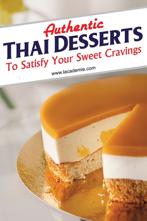 Thai desserts offer a feast for the eyes with their vibrant colors and intricate presentation. From sticky rice and mango to Thai crepes, these sweet treats are a visual indulgence. Coconut milk custard, with its smooth texture, is often steamed in small cups for a stunning presentation. Treat all your senses with these Instagram-worthy delights. Sticky Rice And Mango, Coconut Milk Custard, Thai Recipes Dessert, Thai Ice Cream, Deep Fried Bananas, Milk Custard, Thai Mango, Thai Desserts, Sweet Soup