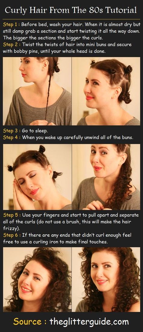 How To Curl Hair From The 80s - I was fortunate to have long, wild, natural curly hair in the late 80s!!! <3 :) Pinterest Tutorials, Curl Your Hair, Twisted Hair, Curly Hair Tutorial, Big Curly Hair, 80s Hair, Look Retro, Hair Updo, Beauty Tutorials