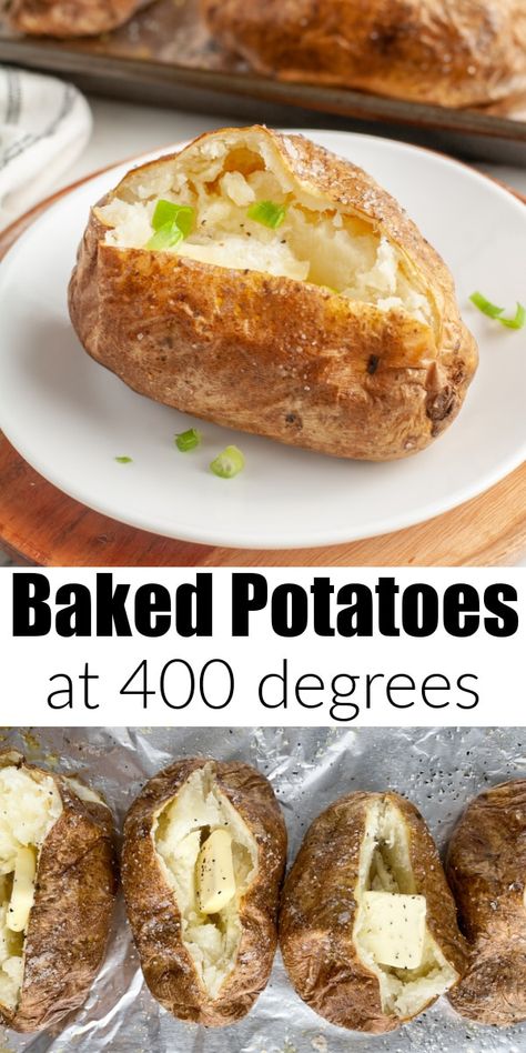 Easy Bake Potatoes In Oven, Diy Baked Potato, Baked Idaho Potatoes In The Oven, How Long To Cook Large Baked Potatoes, How Long To Cook A Baked Potato In Oven, Easiest Baked Potato, Large Batch Baked Potatoes, Baked Potatoes In The Oven At 350, Baked Potatoes In Nesco Roaster