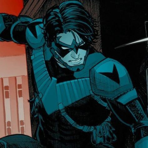 Nightwing Comic Pfp, Nightwing Pfp, Dc Nightwing, Nightwing Art, Nighwing, Night Wing, Superhero Artwork, Comic Icons, Dc Icons