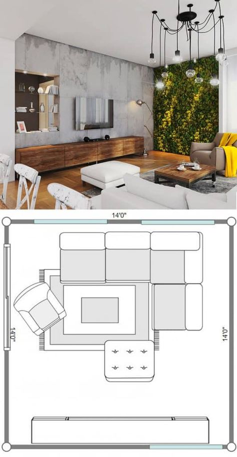 7 Square Living Room Layout Ideas [Including 12x12 living rooms] - Home Decor Bliss Small Square Bedroom Layout, 12x12 Living Room, Small Square Bedroom, Square Living Room Ideas, Square Bedroom Layout, Square Living Room Layout, Square Living Room Table, Room Arrangement Ideas, Square Living Room