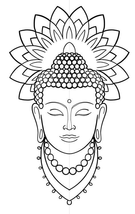 Budha Lippan Art, Buddha Outline Drawing, Buddha Drawing Simple, Budda Drawings, Buddha Art Drawing Simple, Buddha Sketch Drawings, Buddha Draw, Buddha Coloring Pages, Buddha Lippan Art