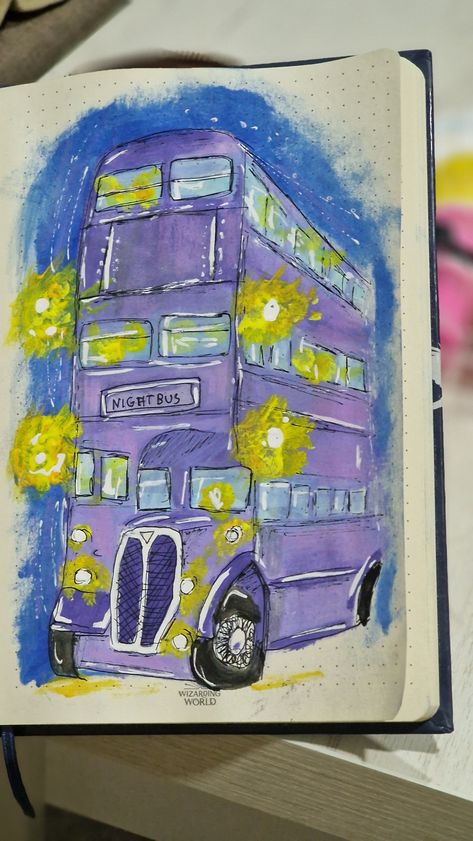 Harry potter, night bus? drawing in my #bulletjournal #harrypotter Harry Potter Train Drawing, Drawing Harry Potter, Harry Potter Night, Harry Potter Train, Bus Drawing, Train Drawing, Draw Ideas, Harry Potter Drawings, Double Decker Bus