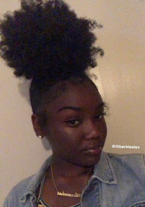 Cute Natural Hairstyles, Quick Natural Hair Styles, Dyed Natural Hair, Curly Hair Styles Easy, Natural Curls Hairstyles, Natural Hair Styles Easy, Hair Ponytail Styles, Looks Black, Baddie Hairstyles