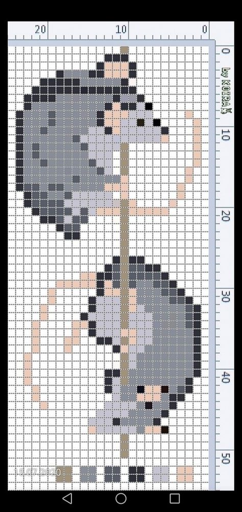 Rat Pixel Art Grid, Rat Cross Stitch Pattern, Rat Cross Stitch, Rat Pixel Art, Graph Crochet, Pixel Art Grid, Pixel Crochet, Tapestry Crochet Patterns, Cute Embroidery