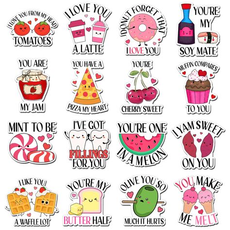 Funny Valentines Cards Humor, Pun Gift Ideas, Valentines Magnets, Romantic Gifts For Boyfriend, Cute Magnets, Valentines Day Puns, Valentines Puns, Valentine Notes, Valentines Watercolor