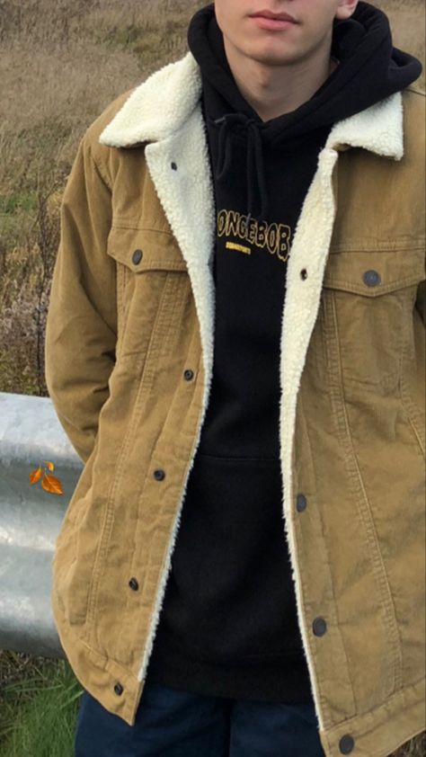 Mens Sherpa Jacket Outfit, Corduroy Jacket Outfit Men, Sherpa Jacket Outfit Men, Levis Jacket Outfit, Corduroy Jacket Outfit, Mens Sherpa Jacket, Sherpa Jacket Outfit, Mens Inspo, Corduroy Sherpa Jacket