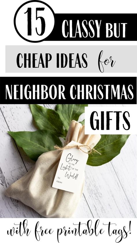 Inexpensive Co Worker Christmas Gifts, New Years Neighbor Gifts, Easy Christmas Neighbor Gifts, Cheap Neighbor Gifts, Holiday Neighbor Gift Ideas, Gift For Neighbor Christmas, Christmas Gift Neighbor, Neighbor Christmas Gifts Diy, Neighbor Holiday Gift Ideas