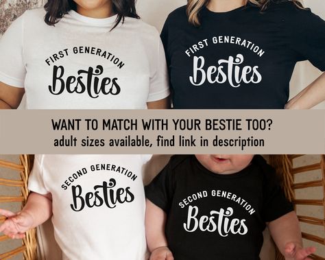 Best Friend Baby Announcement, Best Friend Onesies, One Piece Cute, Sister Goals, Matching Onesies, Fun Baby Announcement, Onesies Baby, Bff Matching, Bestie Outfits