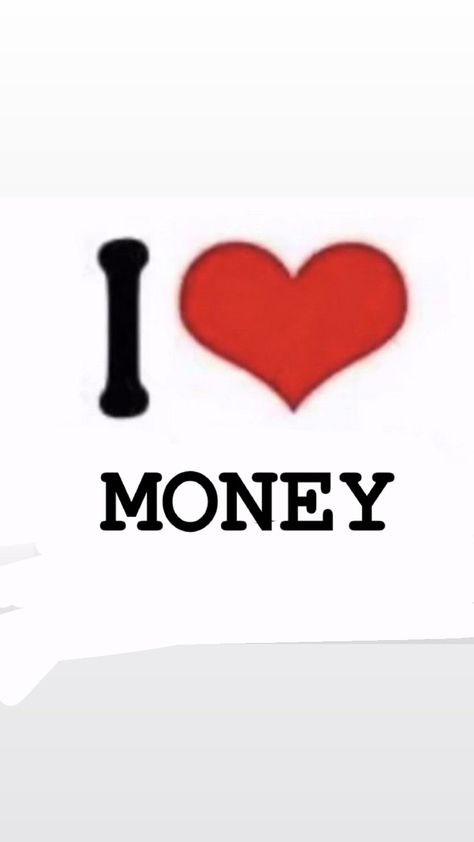 I Love Money Aesthetic, I Love Money Pfp Round, I Love Money Wallpaper, I Heart Money Pfp, I Love Money Pfp, I Heart Money, Phone Collage, Money Pics, I Love Money