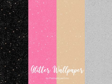 Glitter Wallpapers | PlatinumLuxeSims on Patreon Sims 4 Cas Background, Glitter Wallpapers, Sims 4 Piercings, Sims 4 Cas Mods, Sparkle Wallpaper, Free Sims 4, The Sims 4 Packs, Tumblr Sims 4, Sims 4 Cc Folder