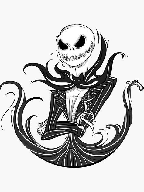 Nightmare Before Christmas Quotes, Jack Skellington Tattoo, King Sticker, Jack Skellington Pumpkin, Jack Nightmare Before Christmas, Nightmare Before Christmas Drawings, Jack The Pumpkin King, Nightmare Before Christmas Wallpaper, The Pumpkin King