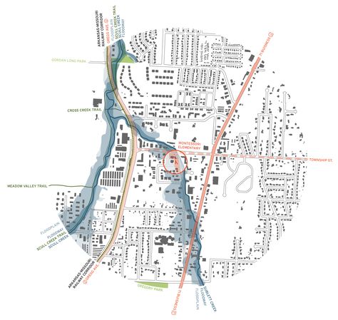 Marlon Blackwell, Urban Mapping, Site Analysis Architecture, Villa Architecture, Urban Design Diagram, Urban Analysis, Urban Design Graphics, Montessori Elementary, School Site