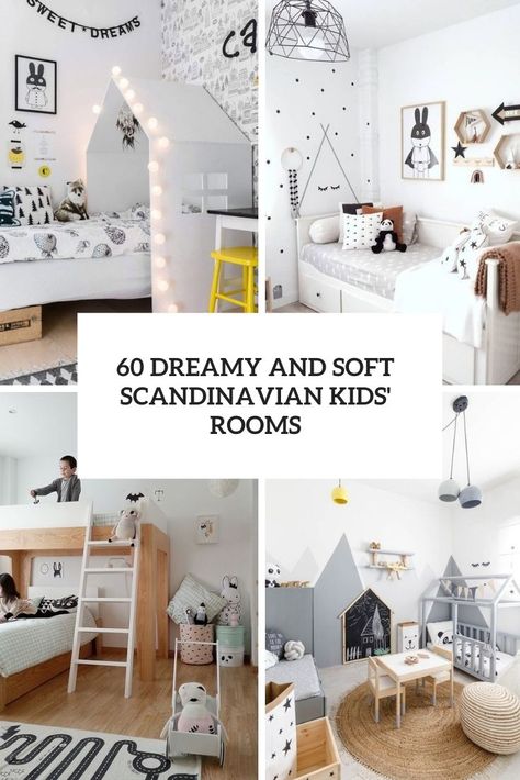 dreamy and soft scandinavian kids' rooms cover Scandinavian Kids Bedroom, Nordic Scandinavian Style, Scandinavian Kids Rooms, Scandi Bedroom, Scandinavian Kids, Teenage Room, Girls Rooms, Boys Bedding, Room Box