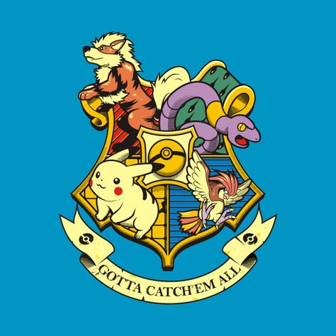 POKEWARTS Pokemon Mashup, Hogwarts Shirt, Pokemon Crossover, Harry Potter Wedding, Wallpaper Animes, My Pokemon, Pokemon Pictures, Pocket Monsters, Cute Pokemon