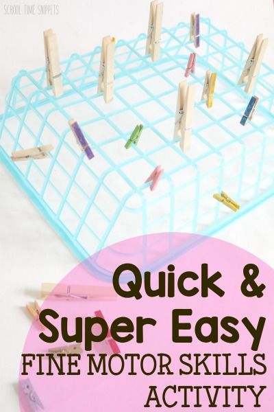 Simple fine motor activity for toddlers and preschoolers using clothespins Toddler Fine Motor Activities, Motor Skills Activity, Preschool Fine Motor Skills, Preschool Fine Motor Activities, Fine Motor Activity, Crafts For Toddlers, Activity For Toddlers, Fine Motor Activities For Kids, Pre Writing Activities