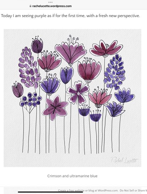 Akvarel Illustration, Doodle Hearts, Flowers Painted, Watercolor Paintings Easy, Watercolor Flower Art, Watercolor Art Lessons, Watercolor Flowers Paintings, Happy Paintings, Doodle Art Designs