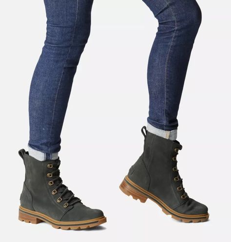 Women's Lennox™ Lace Boot | SOREL Sorel Boot Outfit, Waterproof Suede Boots, Sorel Boots Womens, Lace Booties, Honey Moon, Cozy Boots, Sorel Boots, Wrap Heels, Sorel Womens