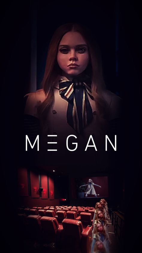 M3gan Doll Wallpaper, Megan Movie, Dolphin Bathroom, M3gan Doll, Megan Doll, M3gan Movie, Robot Movie, Demogorgon Stranger Things, Movie Artwork