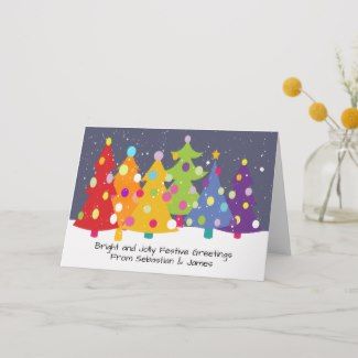 Gay Christmas Cards, Gay Christmas, Rainbow Christmas Tree, Charlie Brown Christmas Tree, Christmas Season Greetings, Rainbow Christmas, Rainbows Christmas, Brown Christmas, Farm Ideas