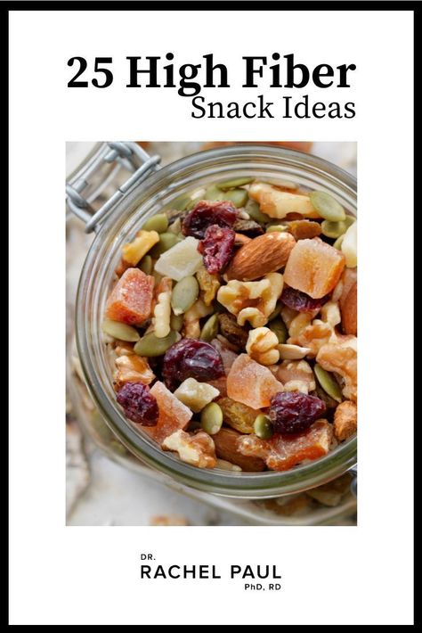 Snacks For The Car, 25 Grams Of Fiber, Easy And Healthy Snacks, Fiber Sources, Savory Quinoa, Inflammation Diet Recipes, Rachel Paul, High Fiber Snacks, Fiber Snacks