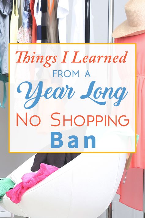 Could you go a whole year without buying new clothes? This woman did! See what she learned from a year long no shopping ban. Shopping Challenge, Ethical Consumerism, Budget Advice, No Spend Challenge, Personal Finance Budget, Things I Learned, My Year, Frugal Living Tips, Budgeting Finances