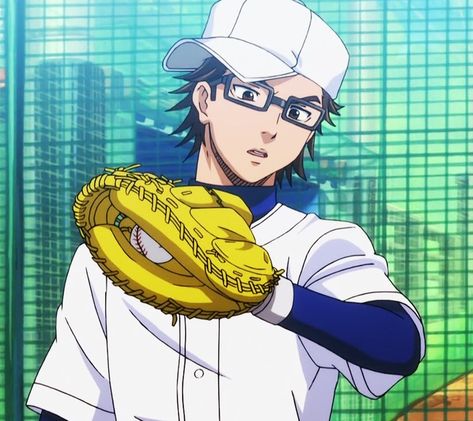 Diamond No Ace Miyuki, Ace Of Diamond, Miyuki Kazuya, Diamond No Ace, Ace Of Base, Anime Gangster, Ace Of Diamonds, Anime Baby, Sports Anime