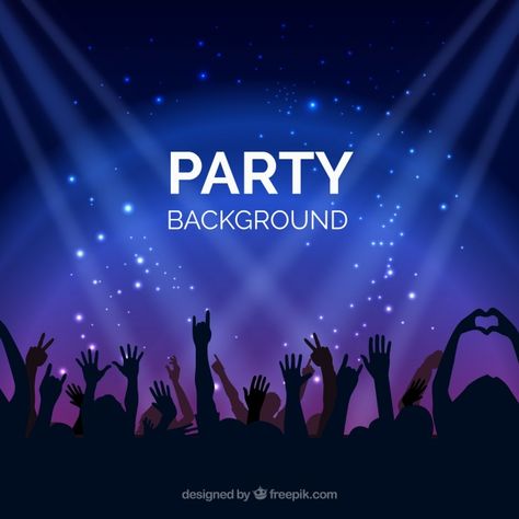 Bright background with party people Free... | Premium Vector #Freepik #vector #background #people #party #celebration Freshers Party Banner Design, Freshers Party Poster Background, Freshers Day Poster Background, Dj Party Poster Background, Party Banner Background, Confetti Backdrop, Circus Background, Freshers Party, Grunge Party